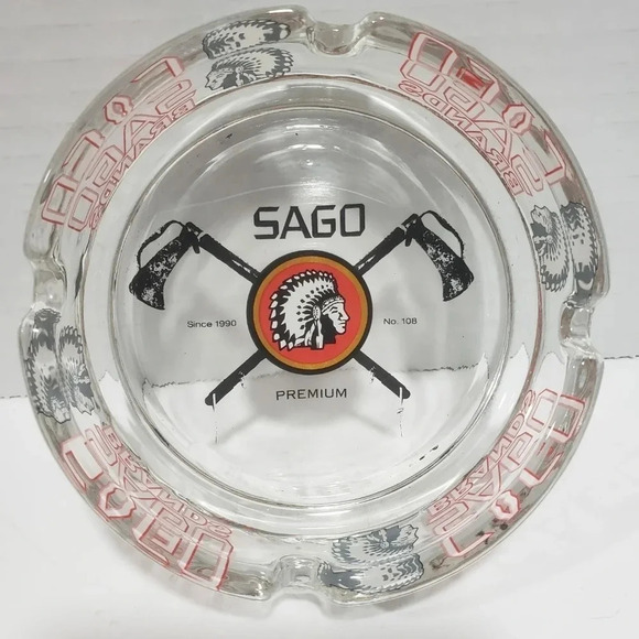 Sago Premium Since 1990 No.8  Glass Ashtray. - Picture 2 of 5